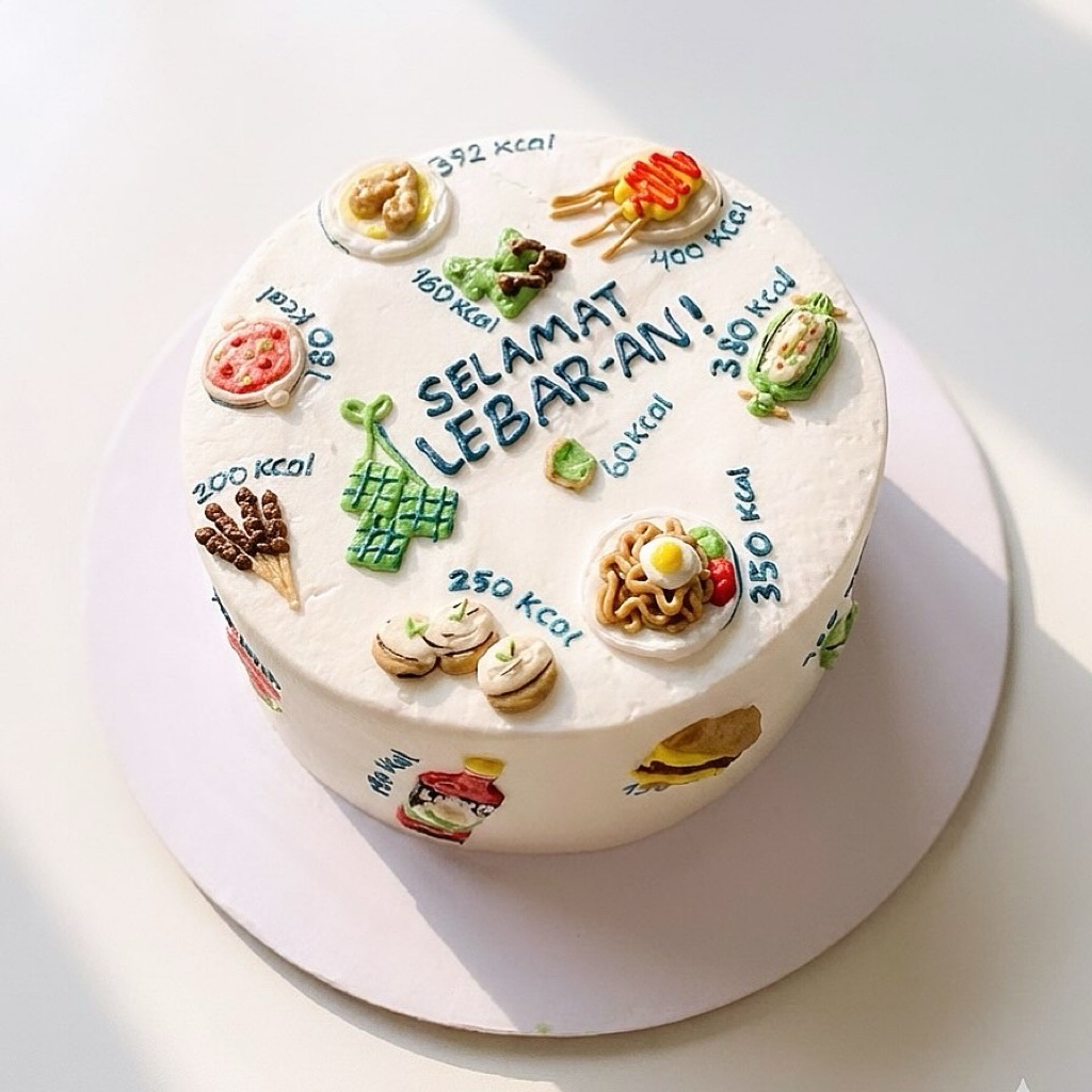 Korean Birthday Cake Kue Ulang Tahun Tart