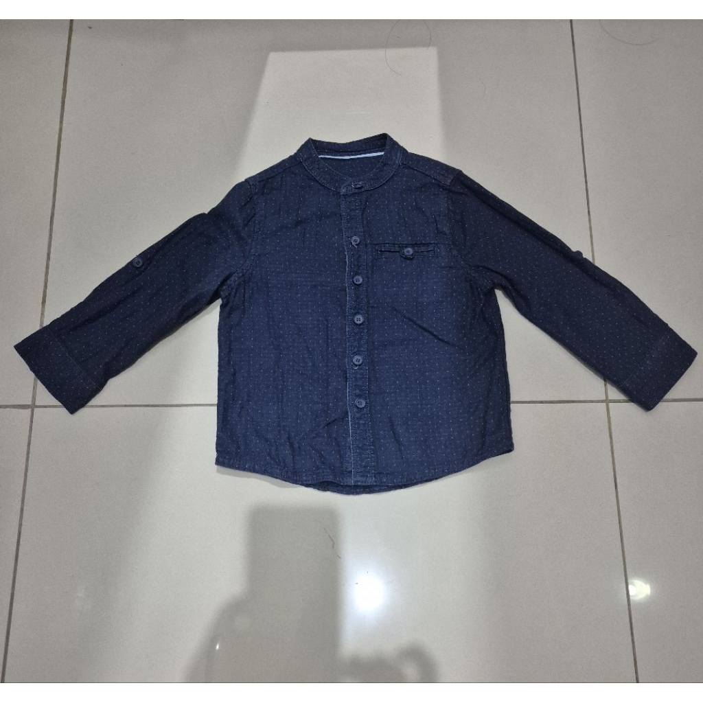 Preloved kemeja mothercare pakaian anak cowok 18-24 bulan