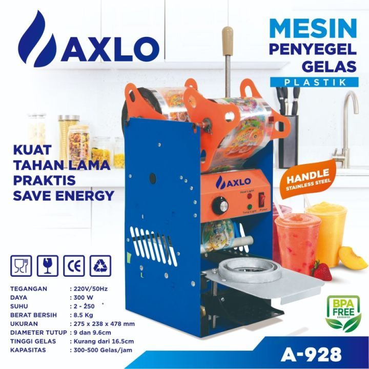 Promo Alat Press Gelas Cup Sealer Mesin Penyegel Gelas 22 Oz Dan 16 Oz Axlo A-908 A-988