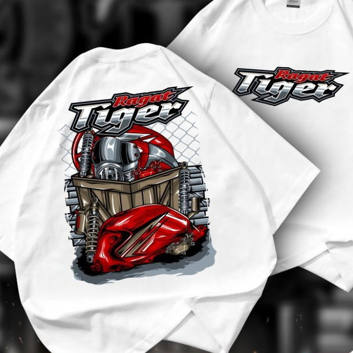 KAOS DISTRO RAGAT TIGER FUL DESAIN RACING, KAOS RAGAT TIGER, KAOS RAGAT TIGER RACING, KAOS TIGER RAG