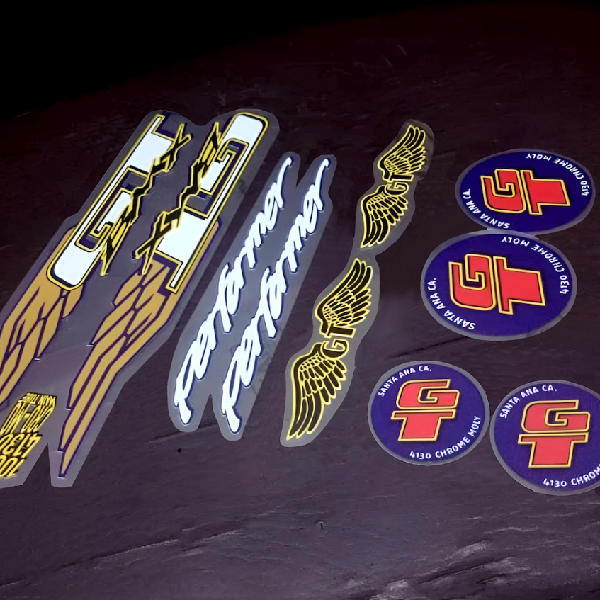 Stiker Decal OS BMX GT Performer Sayap 1990