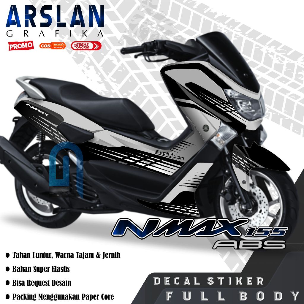 Decal Nmax OLD Full Body Dekal Nmax OLD Full Body Striping Full Body Nmax Lama Variasi / Desain Eleg