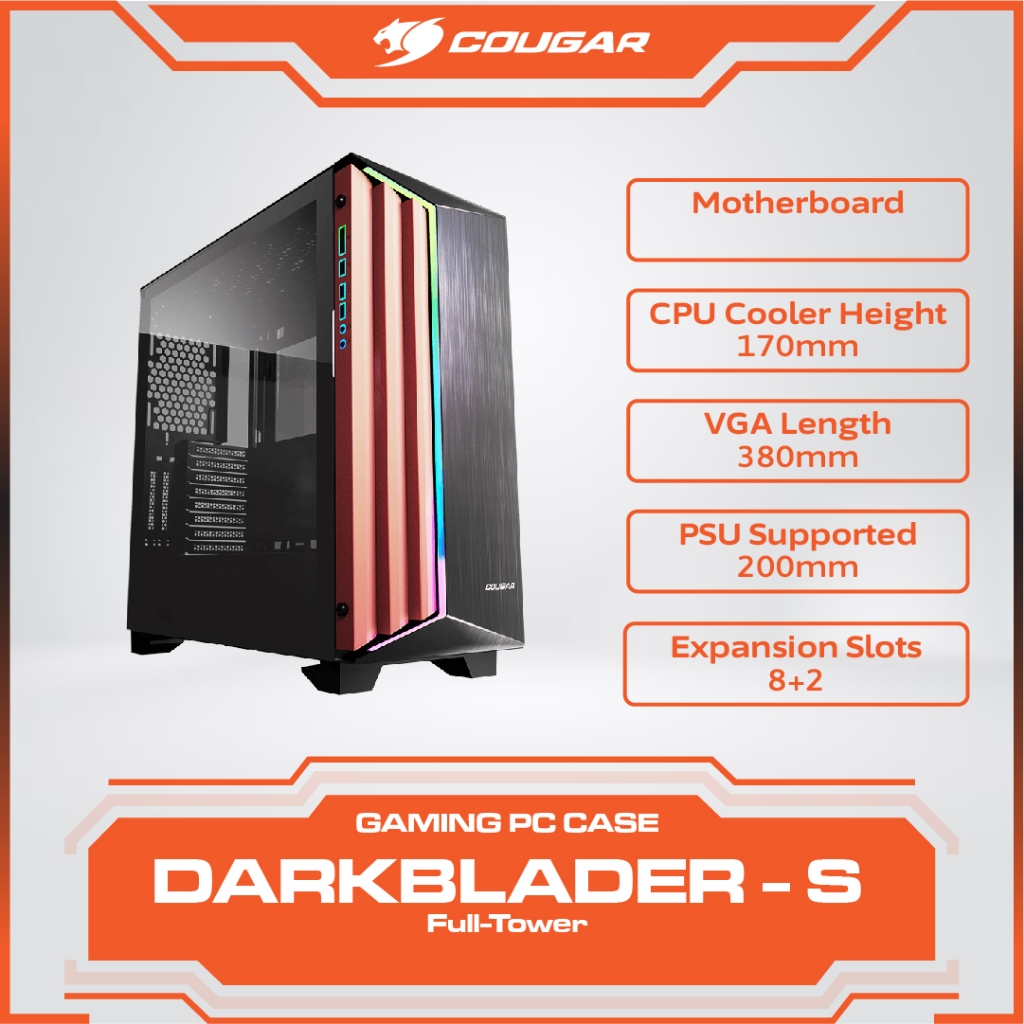 CASING PC COUGAR DARKBLADER-S FULL TOWER - CASING COUGAR GAMING DARKBLADER S ARGB
