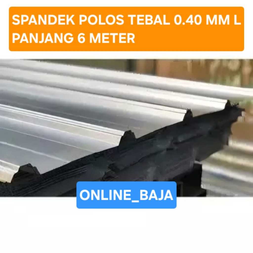 Spandeck / Spandek Atap 0.40 mm Full Panjang 6 Meter
