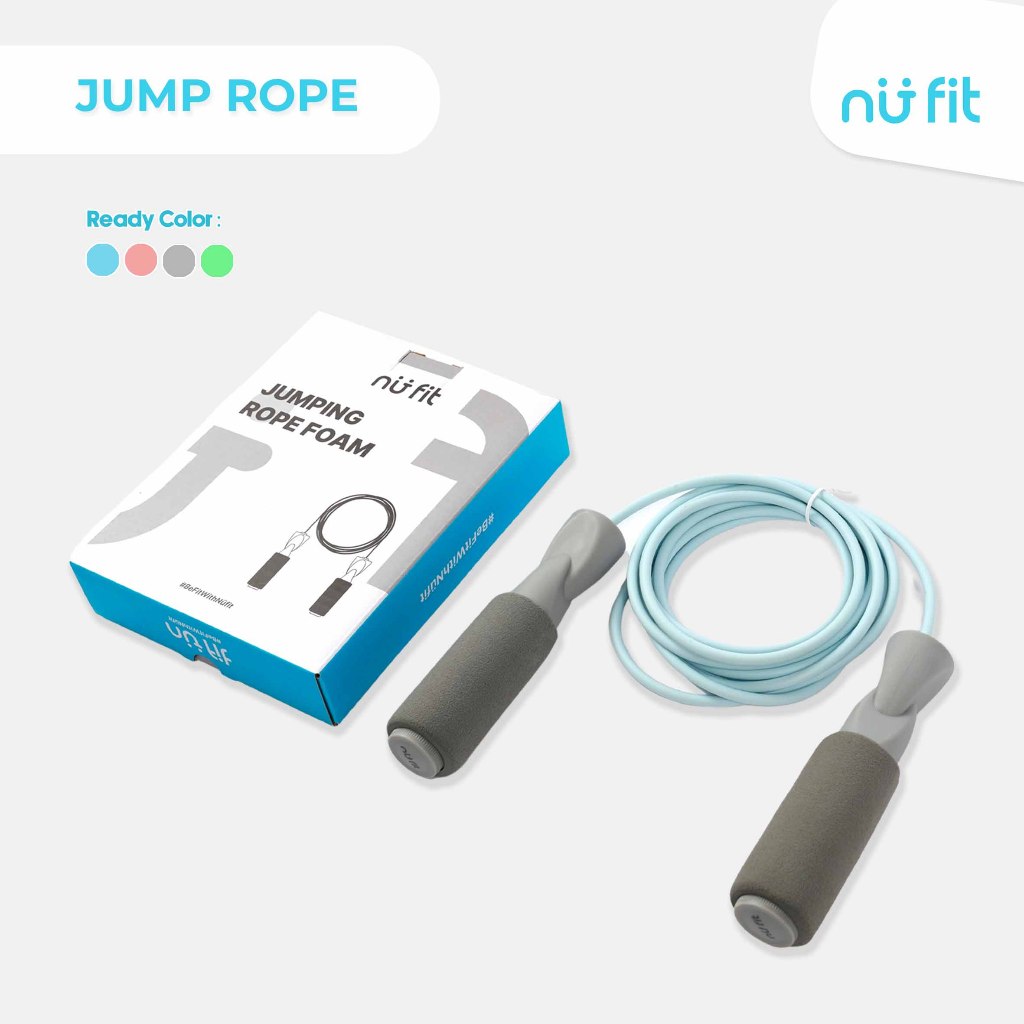 NU - FIT  - Skipping Premium  - Tali Skipping - Skipping jump - Lompat Tali  - Foam Jump Rope - Skip
