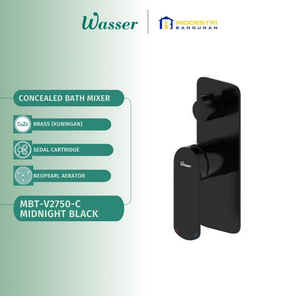 Kran Tanam Shower Mixer Wasser MBT V2750 C Midnight Black / Wasser Concealed Shower Mixer 4 Way