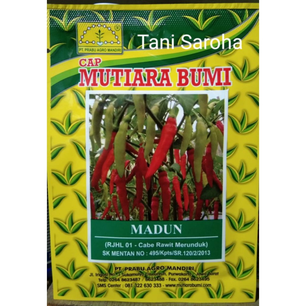 BIBIT BENIH CABE RAWIT MADUN 10 GR CAP MUTIARA BUMI