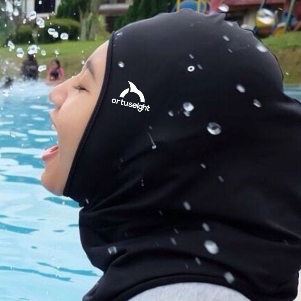 Hijab renang muslimah hijab instan kerudung olahraga saat renang hijab sport swimming hijab renang d