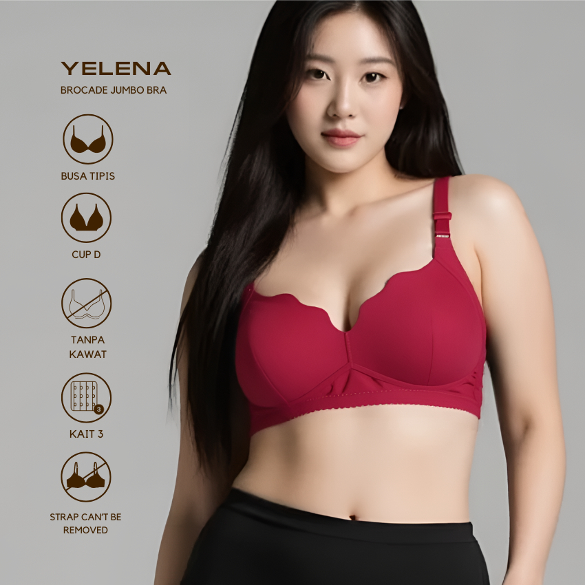 Bra bh beha pakaian dalam wanita tanpa kawat busa tipis tali jumbo big size cup besar 9221