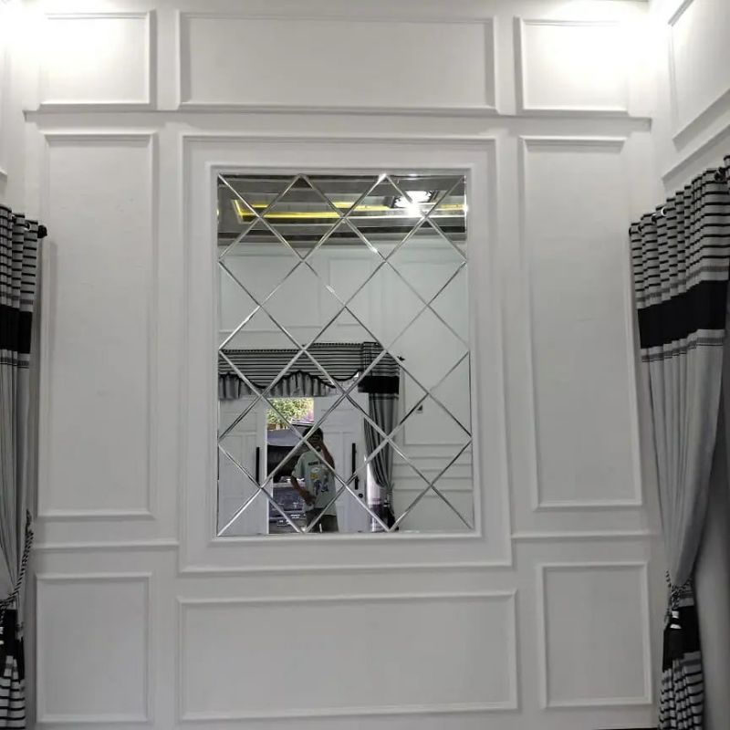 Kaca Bevel Modern Classic Industrial Tebal Bevel kaca 3mm bisa custom