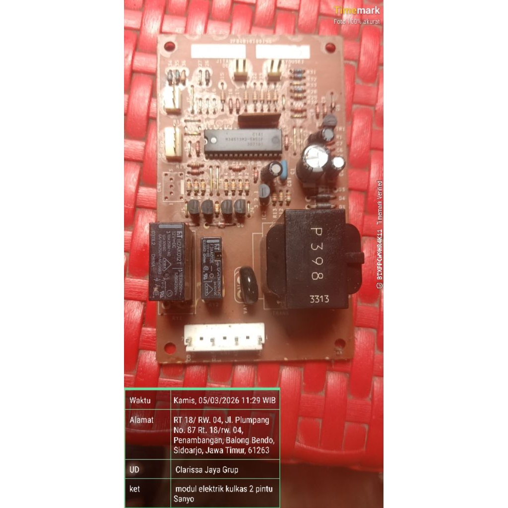 modul elektrik kulkas 2 pintu Sanyo