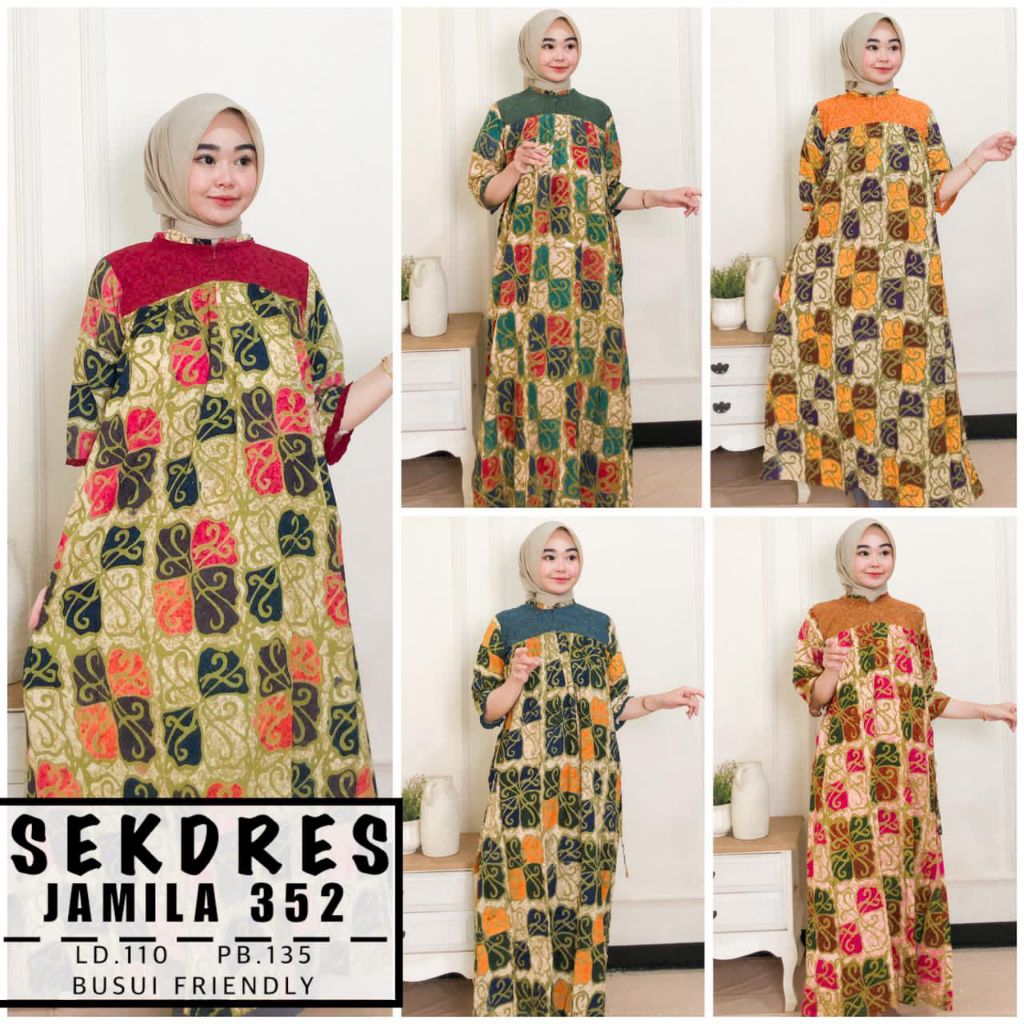 Daster Jamila By Putri Diana Daster Batik Busui Asli Pekalongan