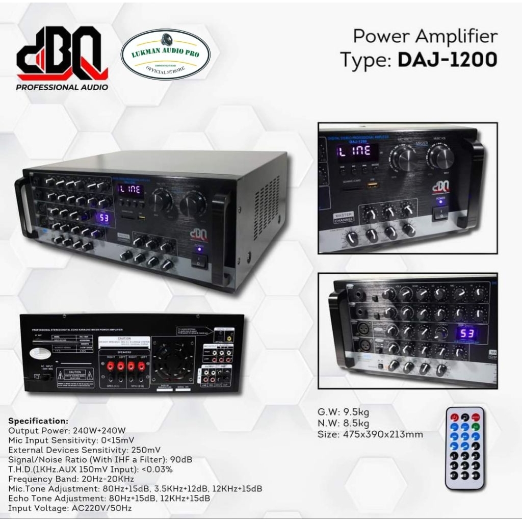 Power amplifier DAJ 1200 DBQ Original