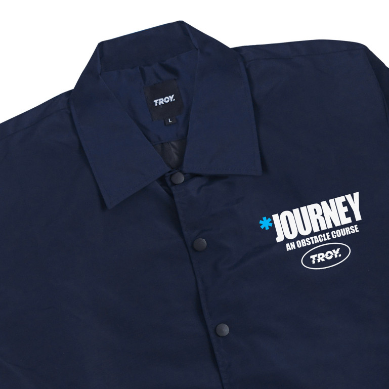 Troy Company Coach Jacket Windbreaker Navy Journey - Jaket Windbreaker Biru Navy WN 3135