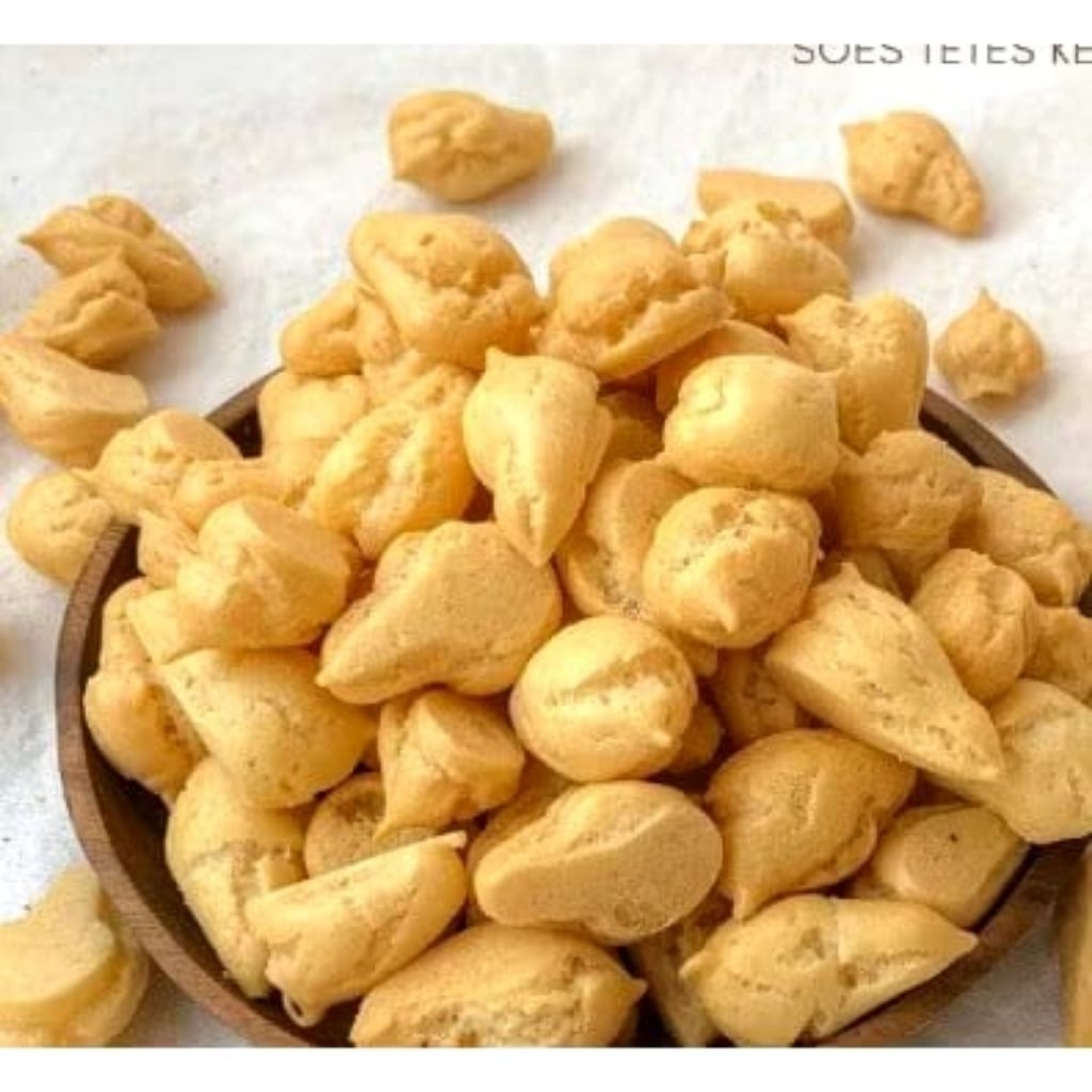 soes kering tanpa isi Coklat/soes kering enak