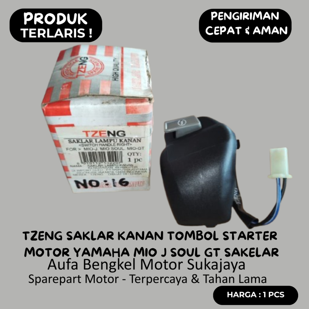 Tzeng Saklar Kanan Tombol Starter Yamaha Mio J Soul GT Sakelar Lampu Motor