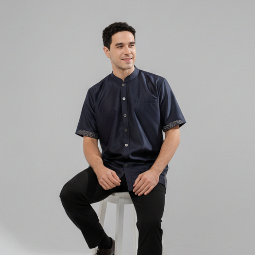 Ranti - Cakra Koko - Koko Lengan Pendek - Koko Navy