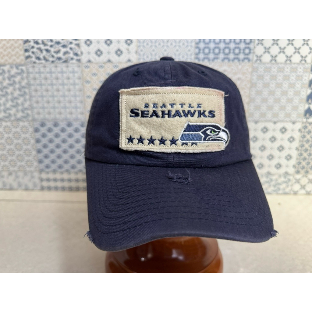 Topi Second Brand Branded Ripped Cap Seattle Seahawks By Team NFL Original Vintage