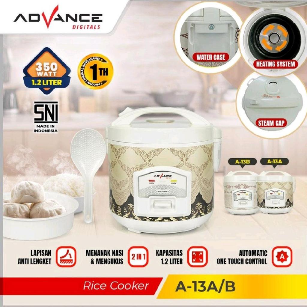 Rice Cooker Advance A-13A A13B 1,2Liter Motif Batik/Penanak Nasi Advance A13A A13B ORI - A-13A