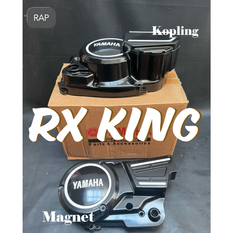 BLOK KOPLING BLOK MAGNET SET RX KING MASTER BAK KOPLING  WARNA HITAM LOOK ORIGINAL