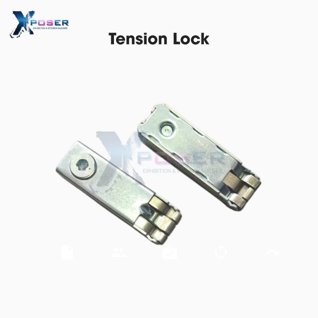 Tension Lock Click Insert Maxima System Partisi Pameran R8