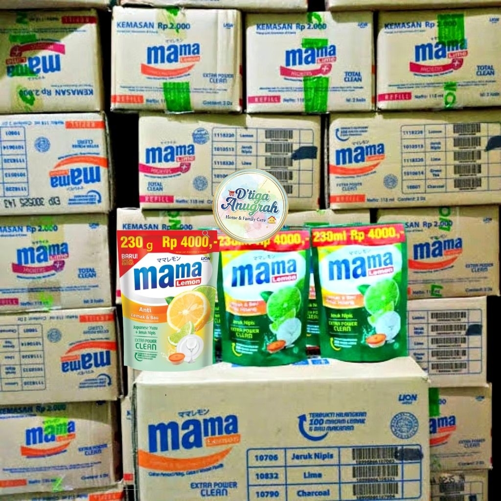 1 Dus Mama Lemon ecer 4000 Jeruk Nipis & Yuzu
