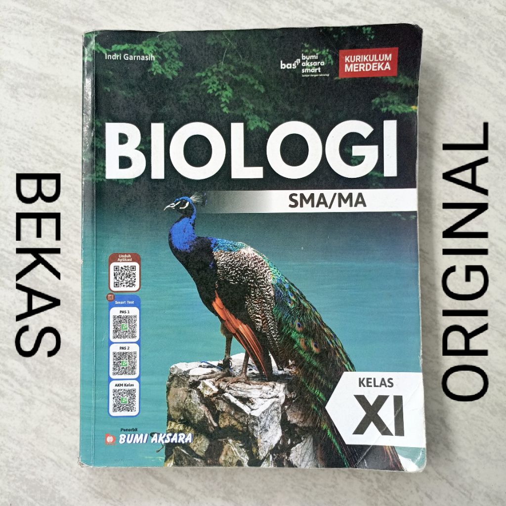 ( BUKU BEKAS ) ( ORIGINAL ) IPA Biologi kelas 11 XI 2 II SMA MA Penerbit Bumi Aksara Kurikulum Merde