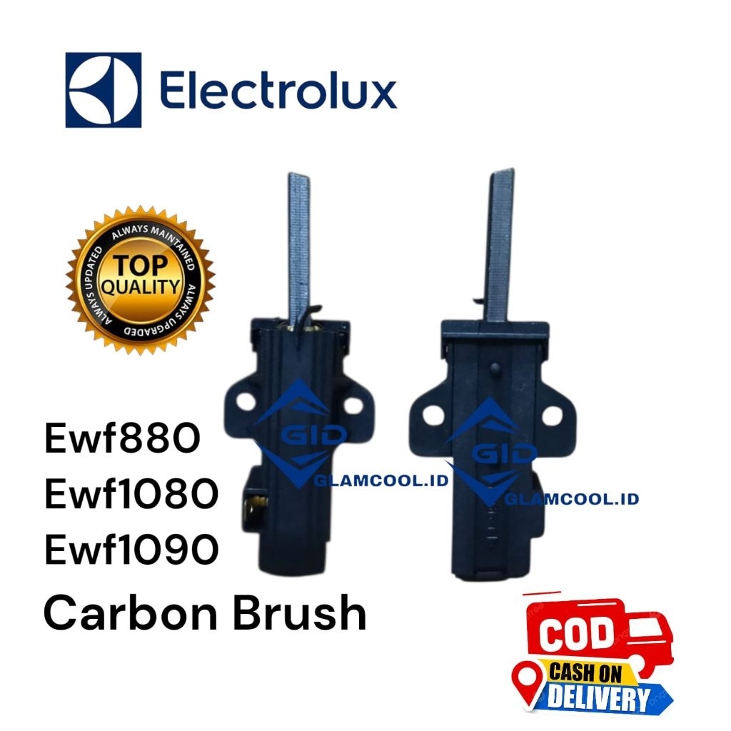 Carbon Brush Mesin Cuci Electorlux Front Loading EWF880,EWF1080,EWF,1090 HITAM