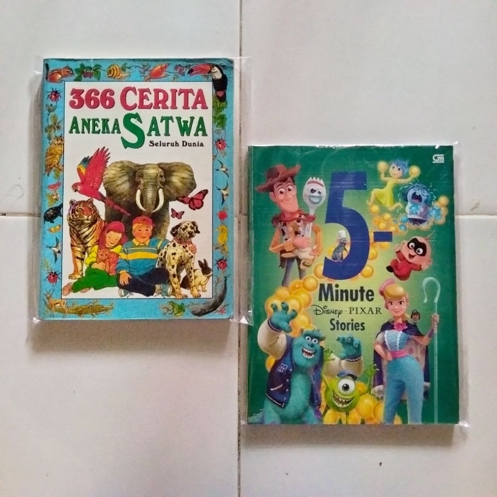 Buku Anak - 366 Cerita Aneka Satwa Seluruh Dunia - 5 Minute Disney Pixar Stories
