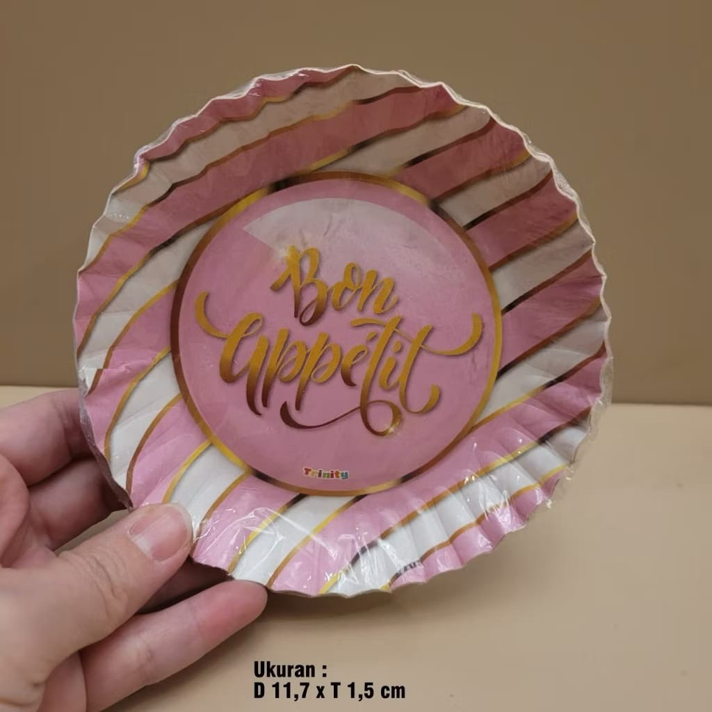 PIRING KERTAS BULAT KARAKTER KECIL / PIRING KERTAS / PIRING CAKE TART