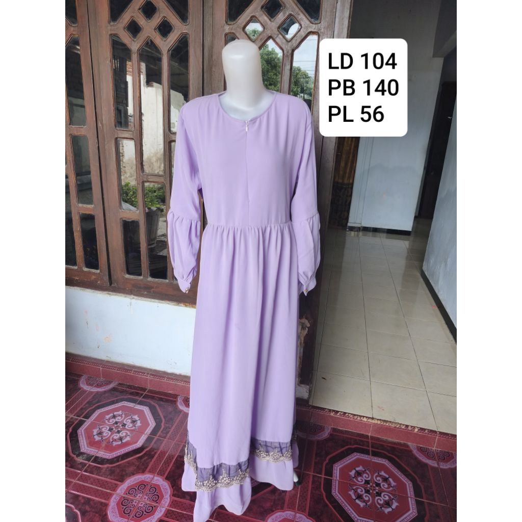 Gamis/Dress Lebaran/Kondangan/Wisuda/Formal Elegan Murah PL