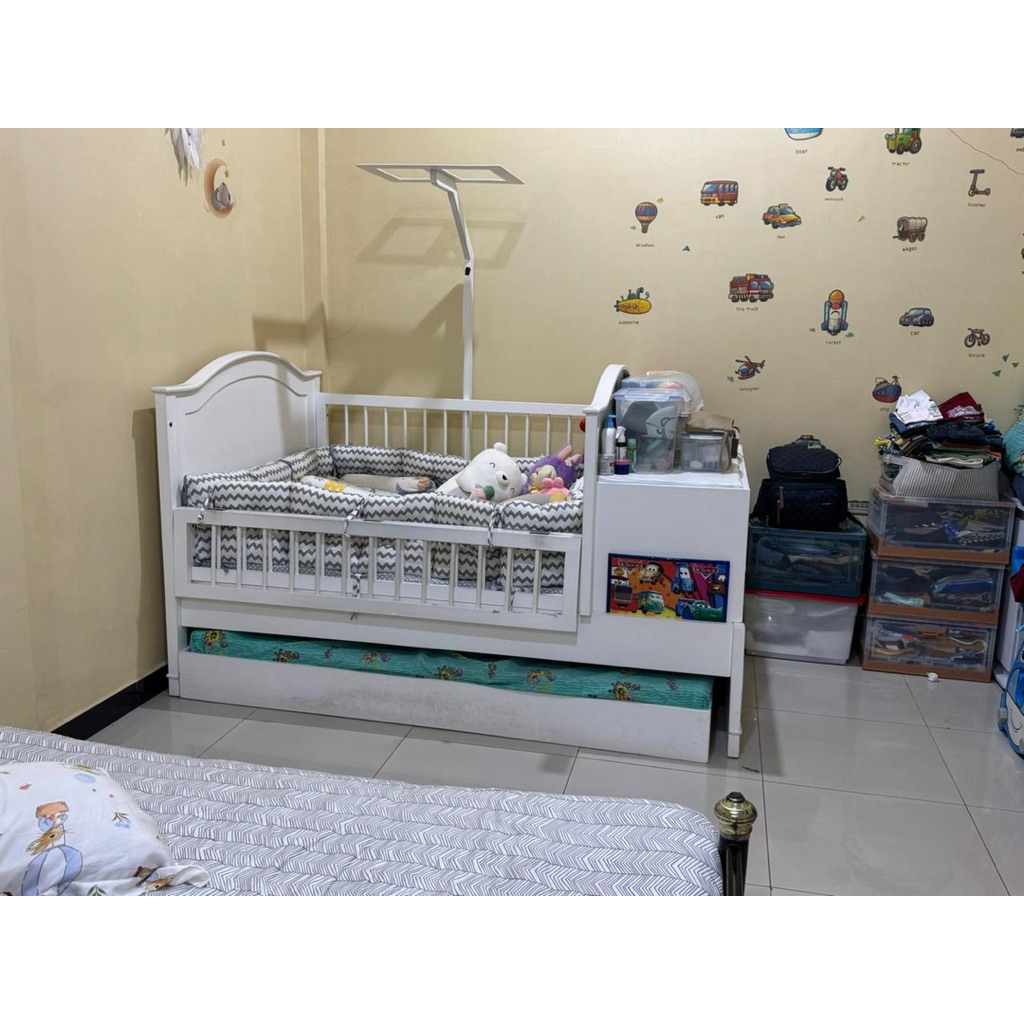 box bayi preloved BONUS lengkap spons kasur BONUS Bumper FULL siap pakai
