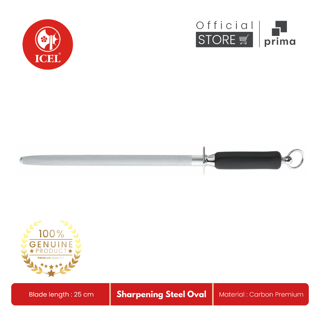 Sharpening Steel Oval 25 cm | Asahan Pisau - ICEL