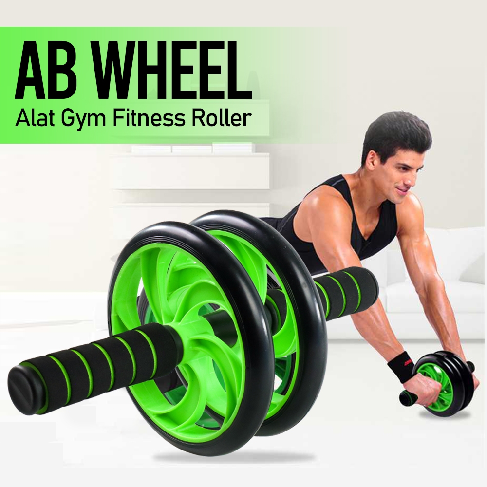 Alat Gym Fitness Trainer Abs Roller