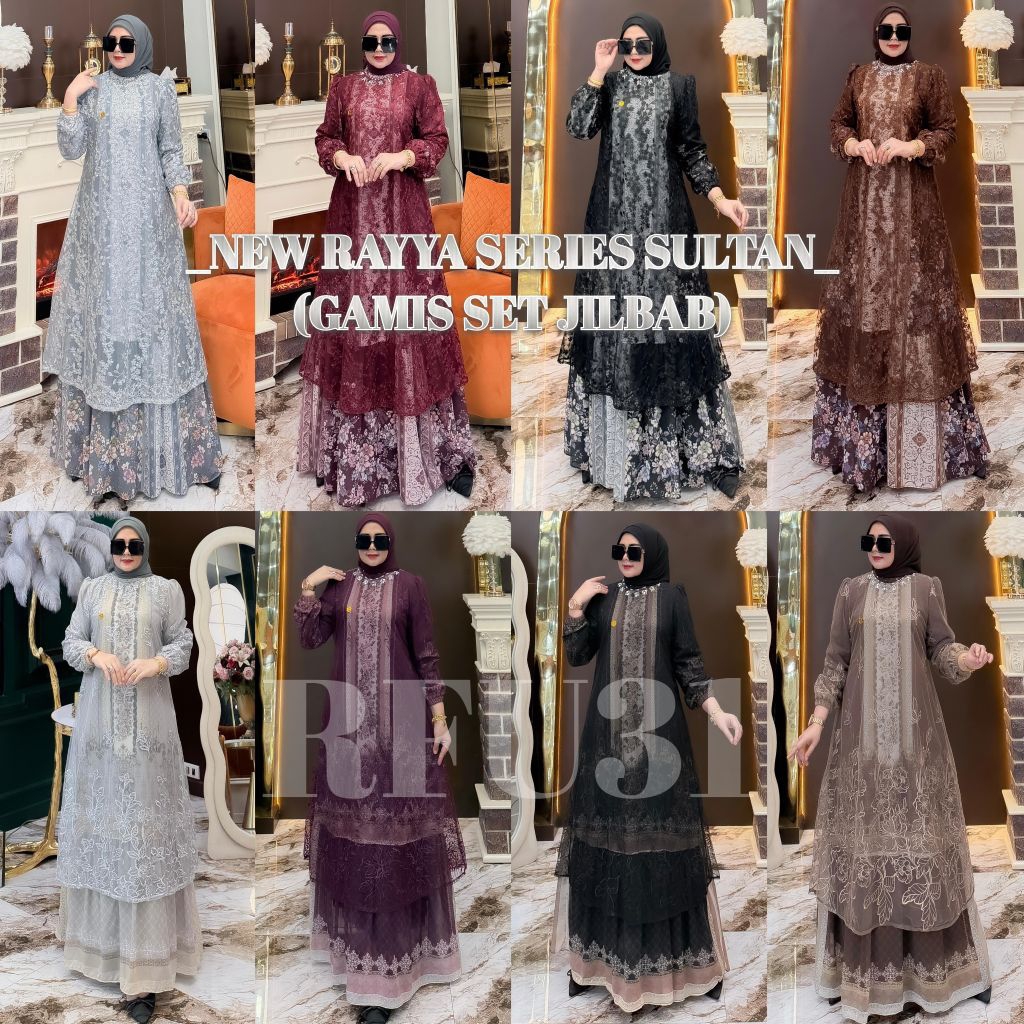 REEADYYNEW RAYYA SERIES GAMIS SET JILBAB SEGIEMPAT