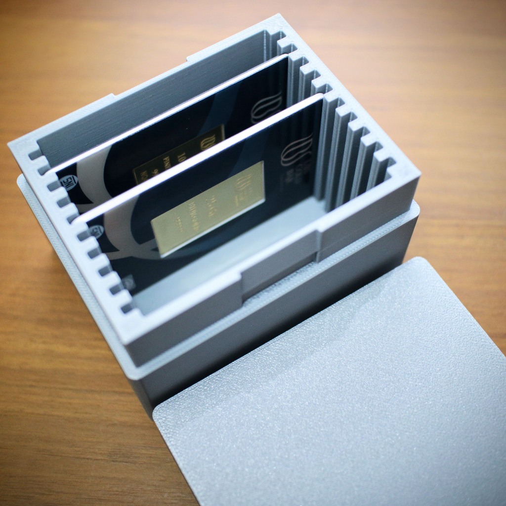 BOX KOTAK EMAS ANTM UBS STORAGE 10 SLOT PENYIMPANAN KARTU EMAS BATANG GOLD BAR ANGPAO HADIAH PERNIKA