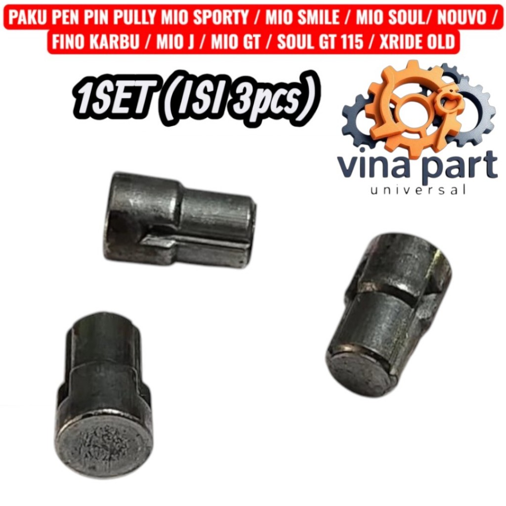 Paku Pen Pin Pully Belakang Mio Sporty smile Soul Mio J GT Soul GT Fino Karbu Nouvo 1set 3pcs
