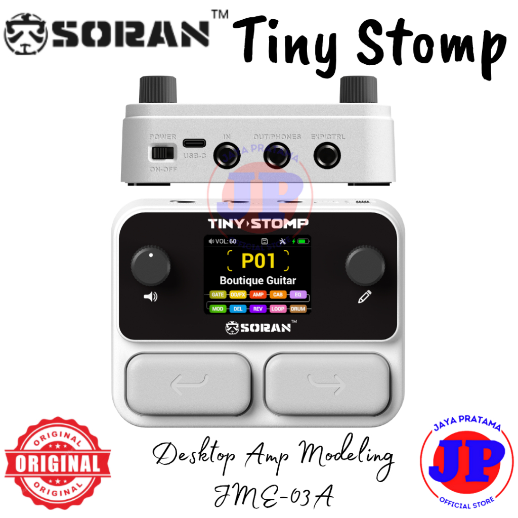 Efek Gitar Soran Audio Tiny Stomp Desktop Amp Modeling Tiny Stomp Multi-effects Processor