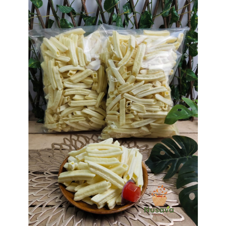 Potato Stik Original Gurih Renyah Nusava Snacks 250gr Kentang Goreng Kiloan Tidak Pedas