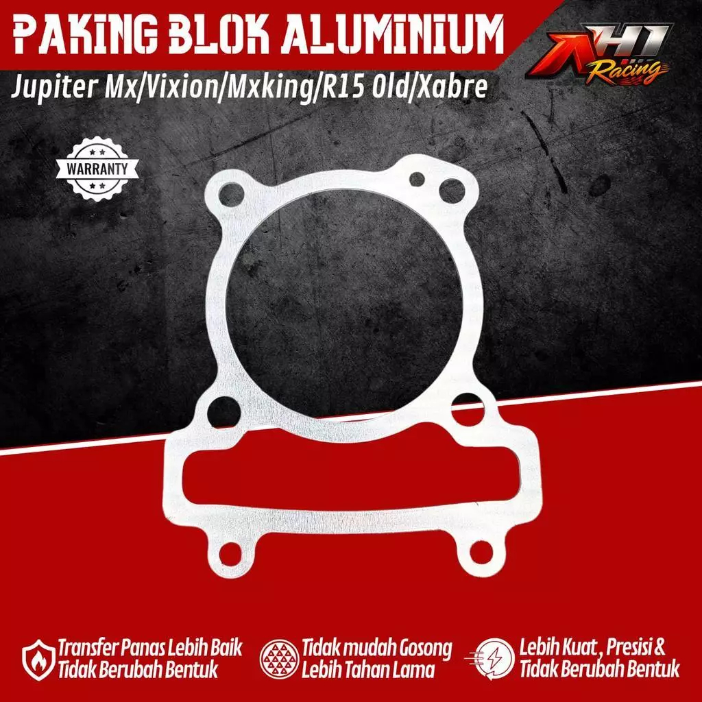 AH1 RACING Packing Paking Gasket Blok Boring Stroke Jupiter Mx Mxking Vixion Xabre R15 Old Aluminium