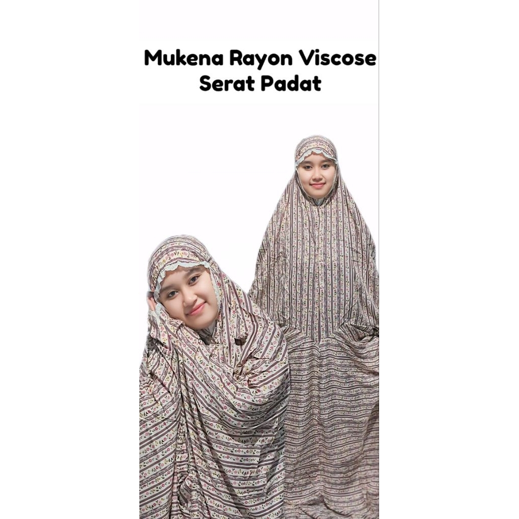 Mukena Rayon Terusan Jumbo Dewasa & Anak Mukena Dewasa Mukena Travelling Mukena Rayon Premium Mukena