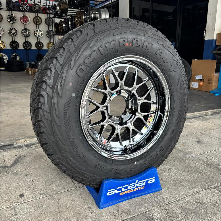 Velg Racing Hsr Dulupi Ring 17 Plus Ban 265 70 R17 Untuk Mobil Hilux Triton Pajero dll