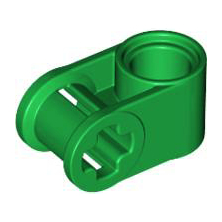 Lego Green Part 6536 Technic, Axle and Pin Connector Perpendicular