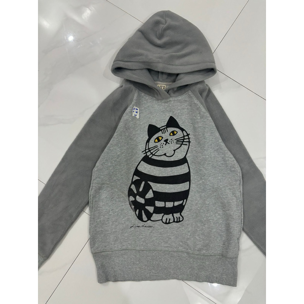 UNIQLO BAHAN DALAM SHERPA LEMBUT WARNA ABU