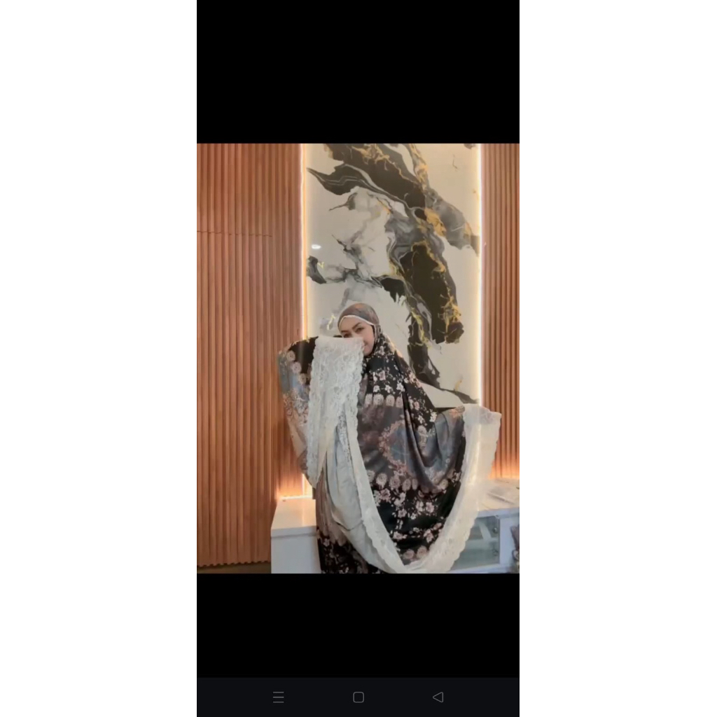 mukena armani silk renda