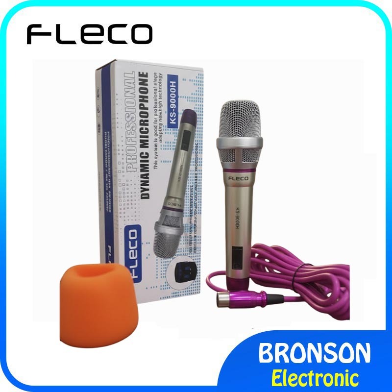 Fleco KS-9000H Mic Kabel Suara Jernih Stabil - MIcrophone Terbaru