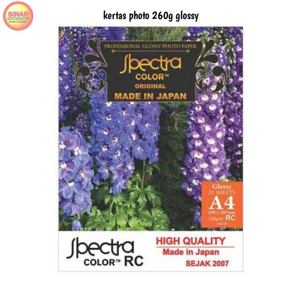 Kertas Photo Spectra Glossy 260G A4