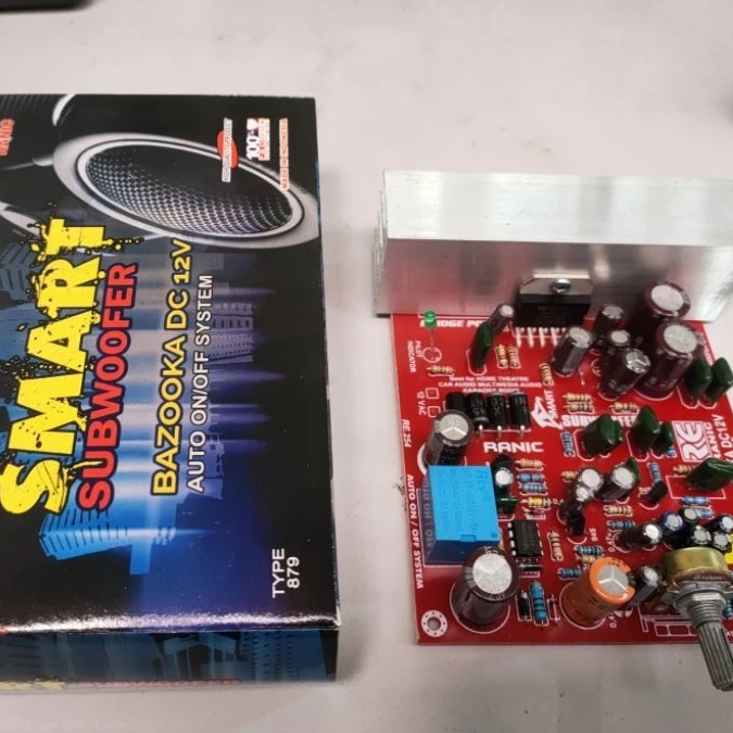 Kit Aktif Subwoofer New Smart Bazooka AC DC 12V