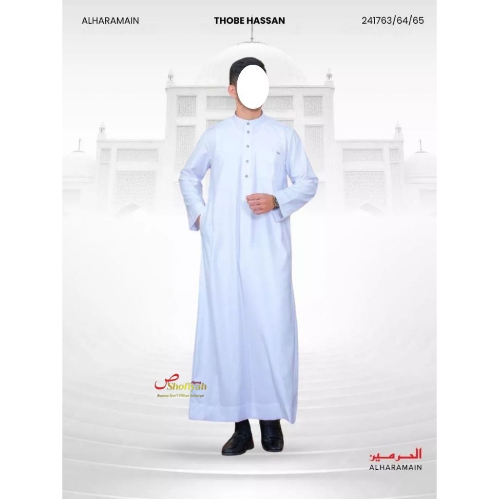 AL Haramain Series Semi Wol Thobe Hassan Dewasa / Remaja (241763/64/65)