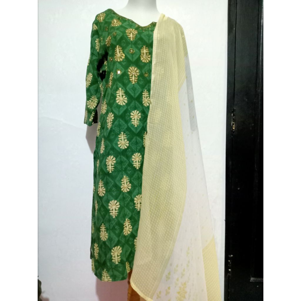 Set kurti pink /baju India set (pl)